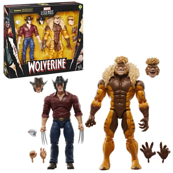 (PRÉ-VENDA) Logan and Sabretooth two-pack Wolverine 50th Anniversary / Marvel Legends