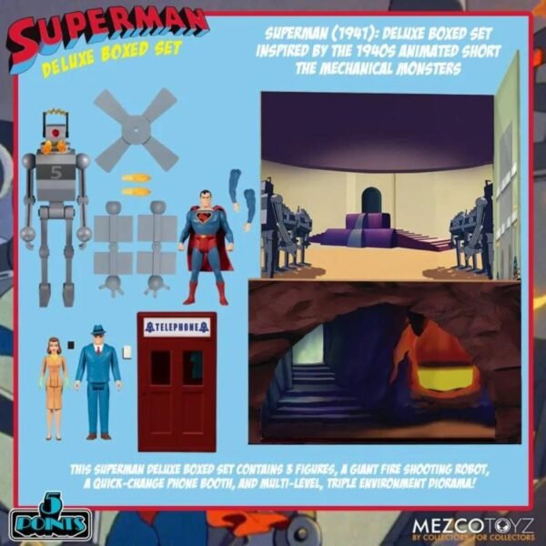 (PRÉ-VENDA) Superman: The Mechanical Monsters (1941) Deluxe Set / MEZCO TOYZ - Image 2