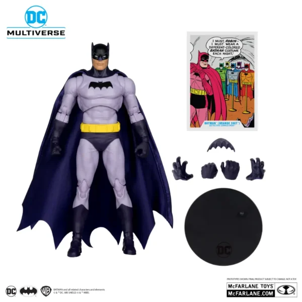 Batman (Traje Roxo – Purple Suit – Red Platinum) – DC Comics – McFarlane – 7” - Imagem 5