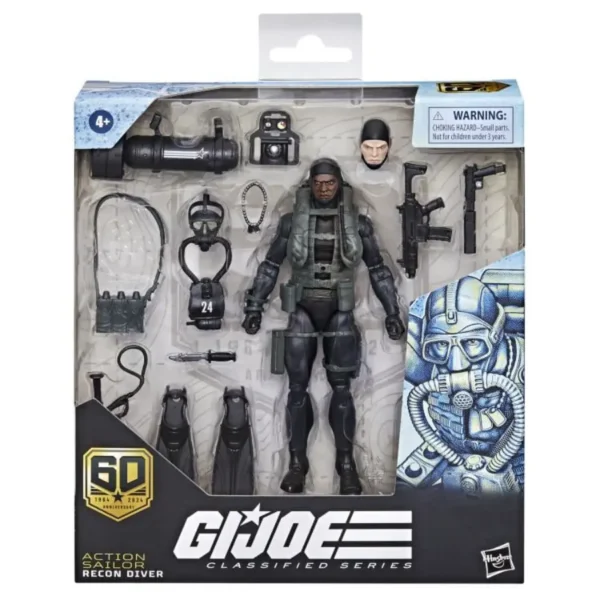 G.I. Joe Classified Series 60th Anniversary Action Sailor Recon Diver - Imagem 2
