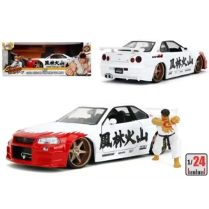 1/24 2002 NISSAN SKYLINE GT-R BNR34 STREET FIGHTER COM BONECO RYU