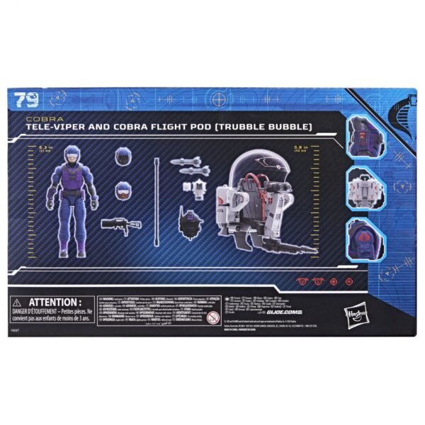 G.I. Joe Classified Series #79 – Tele-Viper & Cobra Flight Pod Trubble Bubble - Imagem 2