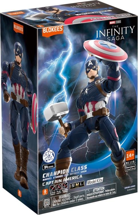 Marvel Infinity Saga Champion Class CC03 Captain America Model Kit BLOKEES - Imagem 4