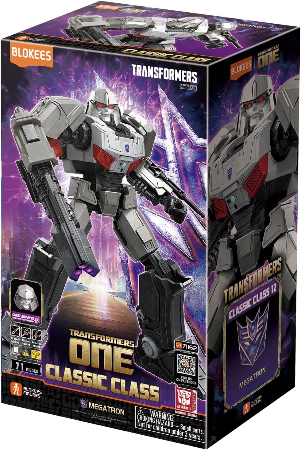 Transformers Classic Class 12 Transformers One Megatron Model Kit BLOKEES - Imagem 3