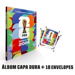 Álbum Capa Dura + 10 pacotes de figurinhas (70 figurinhas) — COPA DO MUNDO / FIFA WORLD CUP 2026™ PANINI