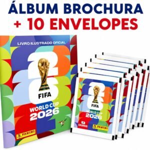 Álbum Capa Brochura / Mole + 10 pacotes de figurinhas (70 figurinhas) — COPA DO MUNDO / FIFA WORLD CUP 2026™ PANINI